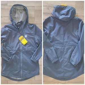 NWT'S- CARHARTT -Womens Rain Defender Hooded Lightweight Coat- Relaxed Fit- Sz S